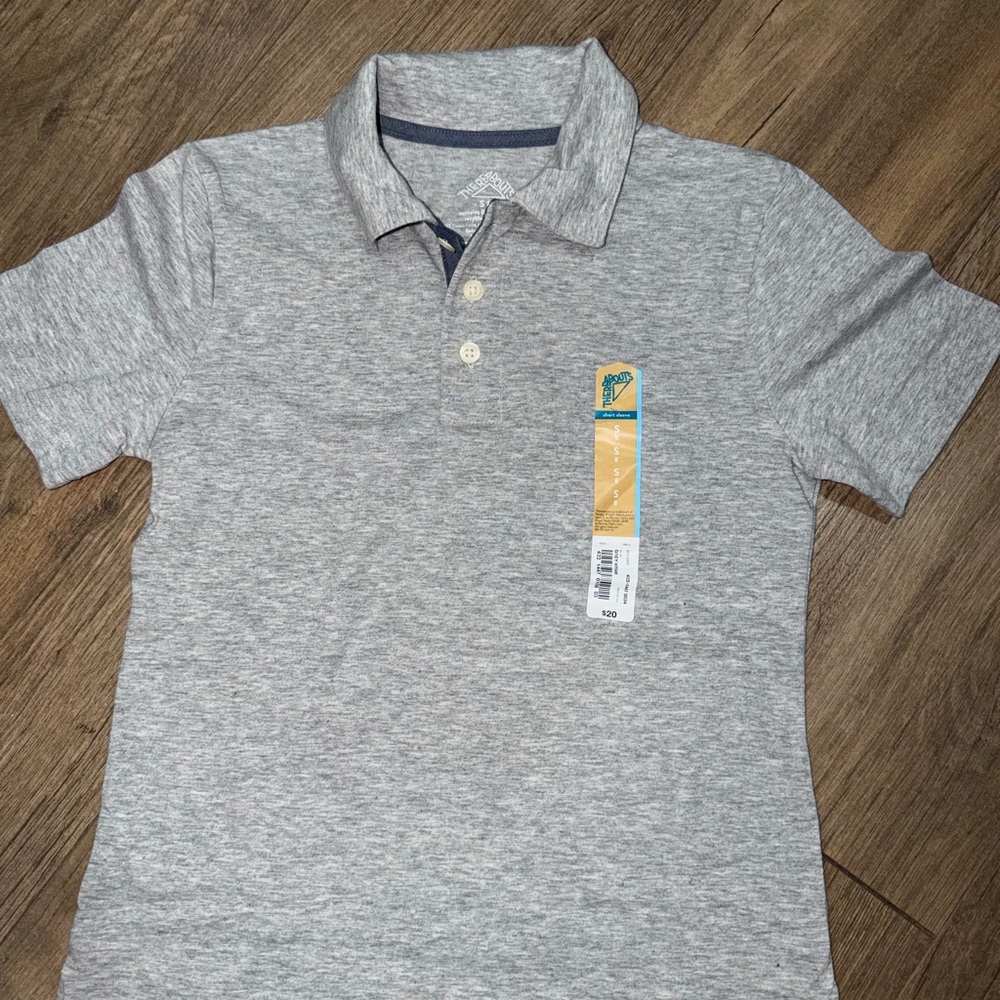 Gray Kids Polo Shirt